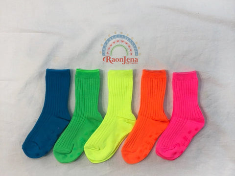 Neon Crew Socks set