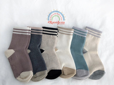 Striped Crew Socks set