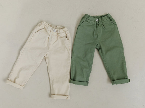 Daily Cotton Denim Pants (6 Colors)