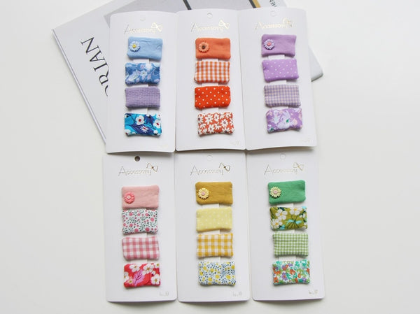 Cotton Barrettes Gift set - Hair Accessories