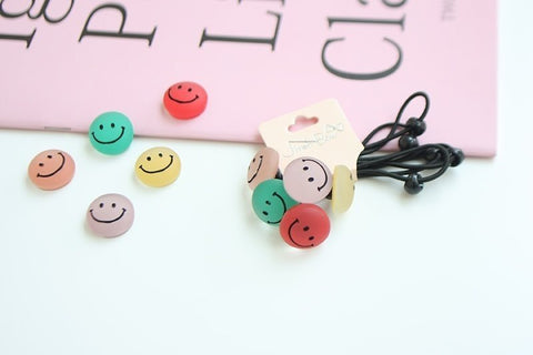 Smiley Hair Tie set - Hair Accessories