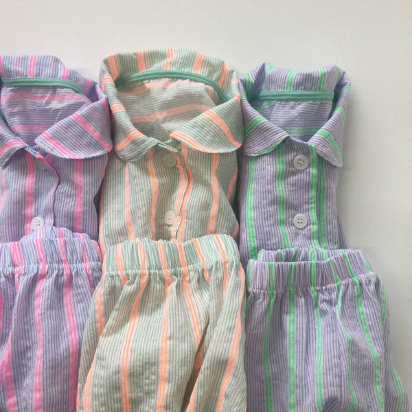 Striped Organic Cotton Pajama - Loungewear