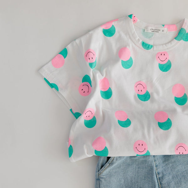 Neon Smiley T-Shirt - Tops