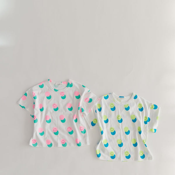 Neon Smiley T-Shirt - Tops