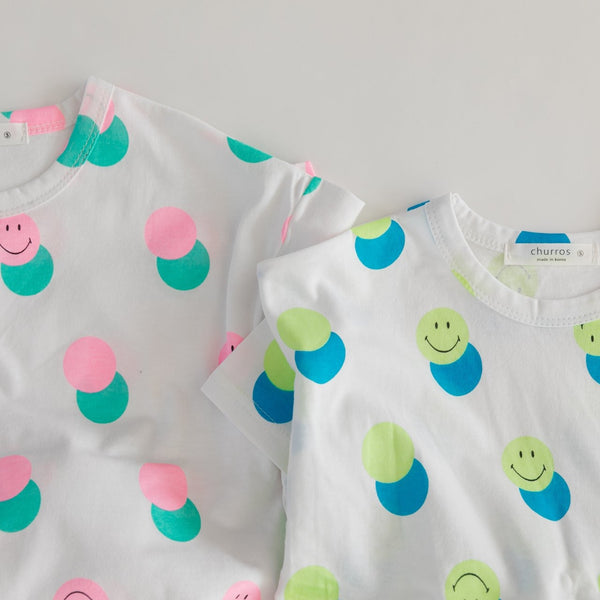 Neon Smiley T-Shirt - Tops