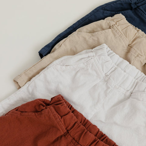 Linen Banded Shorts - Bottoms